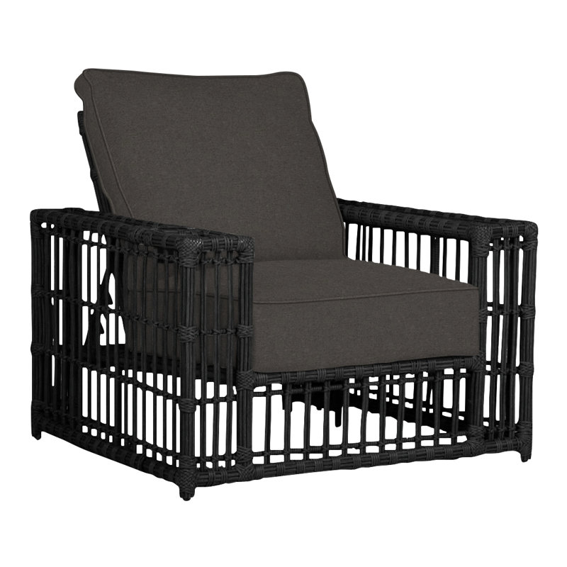 Newport Patio Chair with Cushions, Welt, Verona Fossil, Onyx