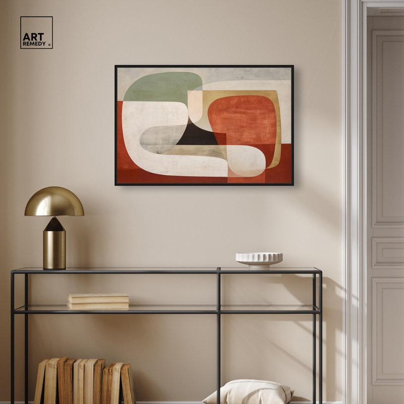 «Rust Forms I», impression sur toile encadrée par Art Remedy, cadre blanc, 30 x 20, H 21 po x l 31 po, Cadre blanc