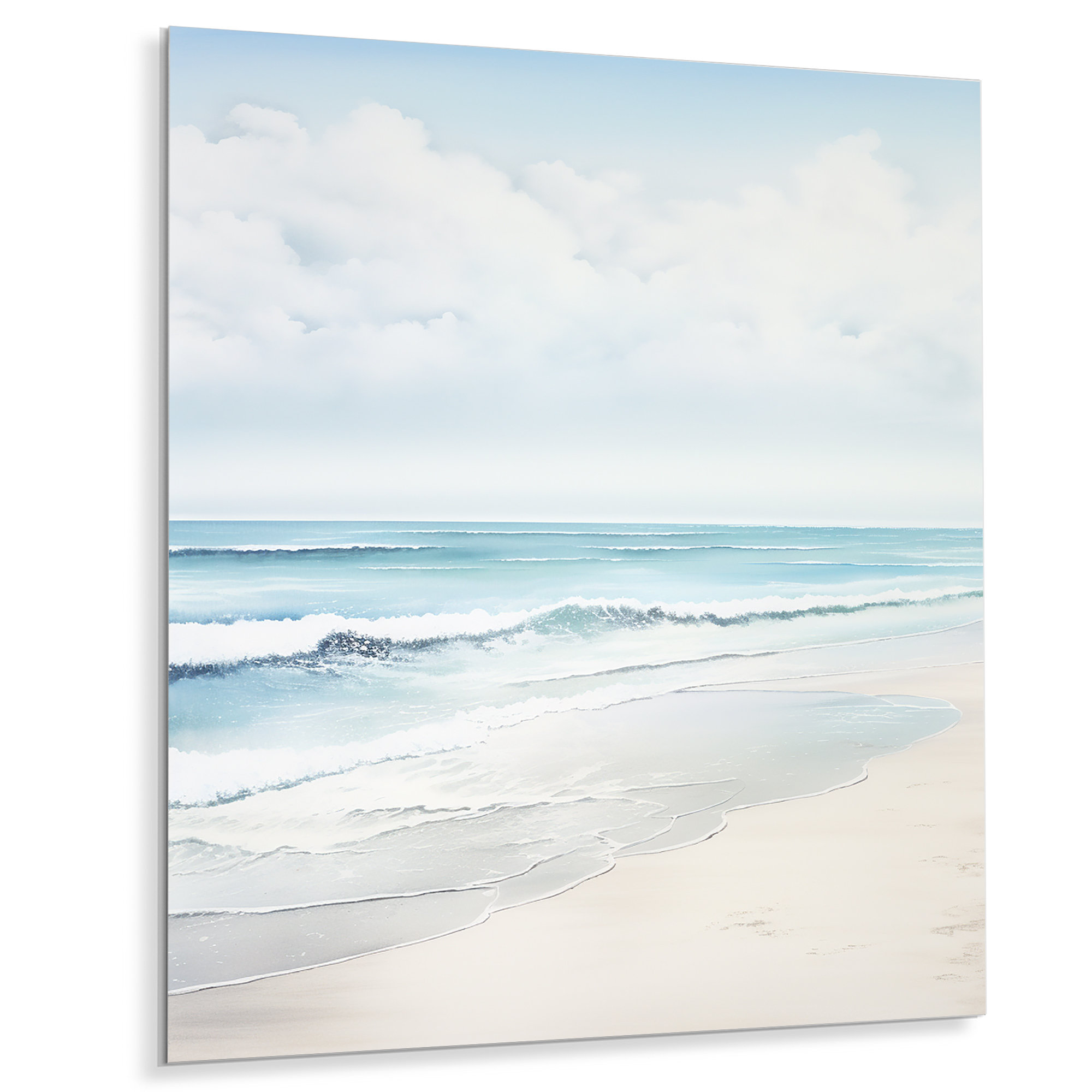 Highland Dunes Beach Photo Tranquil Waters II - Nautical & Beach Metal ...