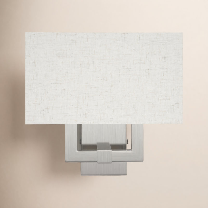 Plafonnier encastré à intensité variable 2 lumières Flaire, Nickel brossé