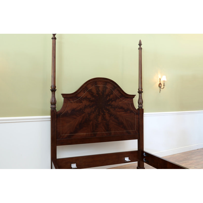 Solid Wood Four Poster Bed, Queen