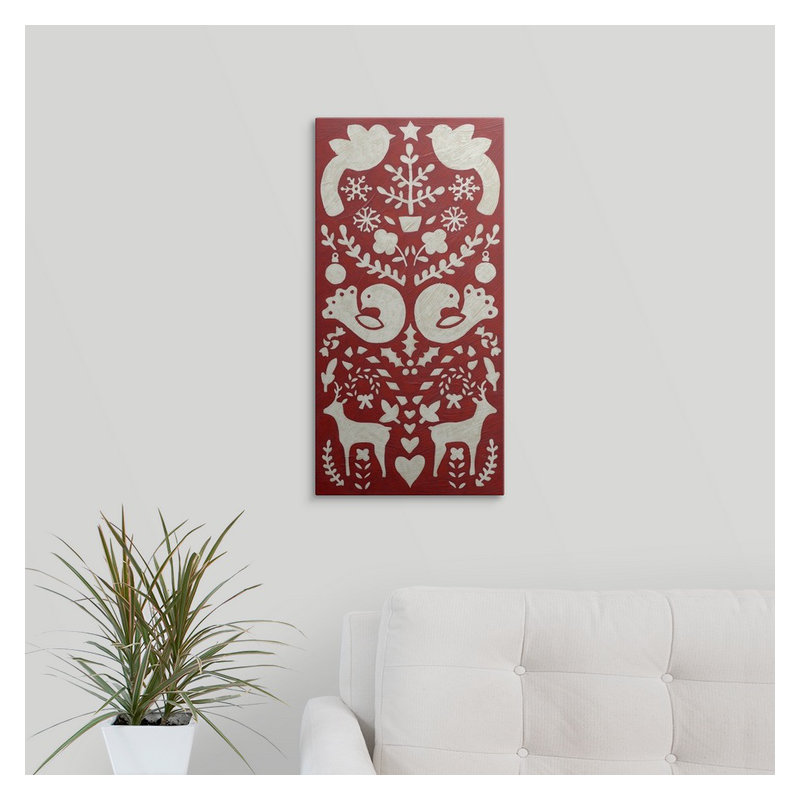 « ii » chariklia zarris, impression Christmas Joy, H 24 po x l 12 po x P 1,5 po, Toile
