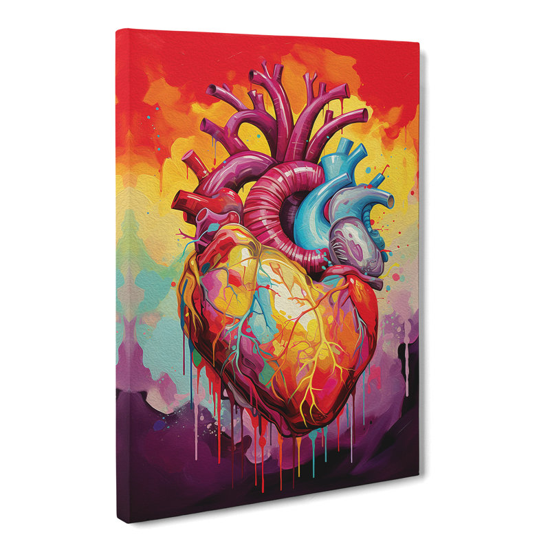 Anatomical HeColour Field - No Frame Print, 76cm H x 50cm W x 3cm D