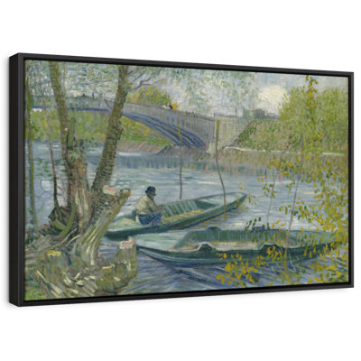 " Fishing In Spring Canvas Print "