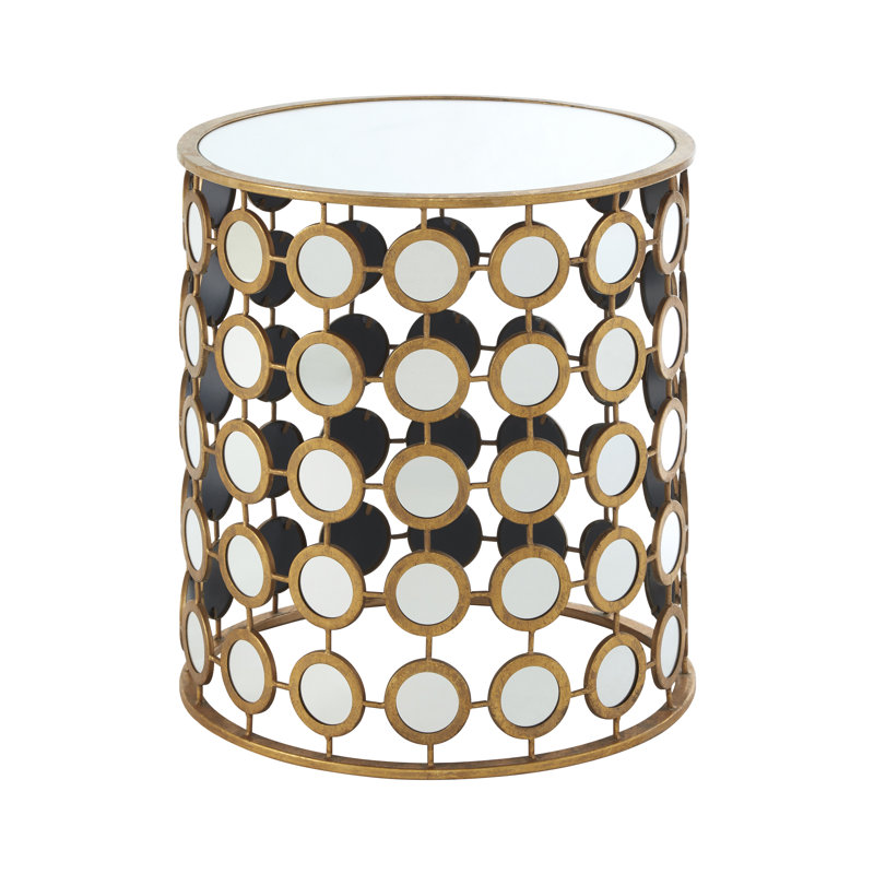 Merope Glass Top Frame End Table