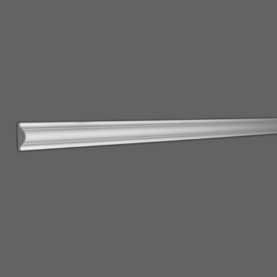 1-5/8 in x 5/8 in x 96 in Plain Recycled Polystyrene Panel Moulding Pro Pack 80 LF
