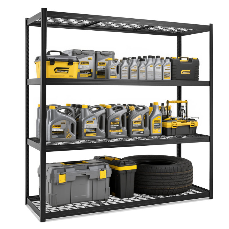 Support de rangement robuste et verrouillable, capacité de 3 000 lb, tablettes réglables, résistant à la rouille, 10 minutes