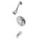 Kingston Brass Pressure Balanced Tub and Shower Faucet, Trim Only without Handle