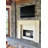Flatiron Cast Stone Fireplace Surround with Beveled Hearth-103703135-103703133