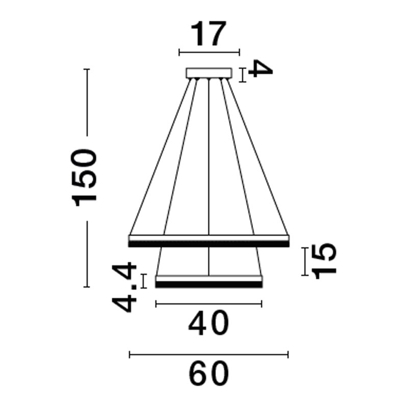 ADRIA 2 - Light Black LED Pendant