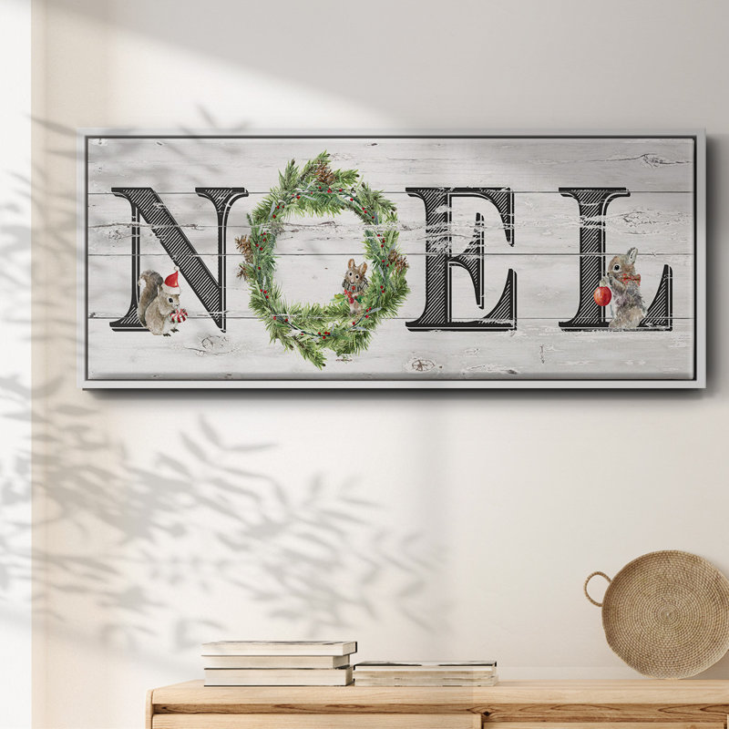 Farmhouse Noel - toile encadrée, H 20 po x l 50 po