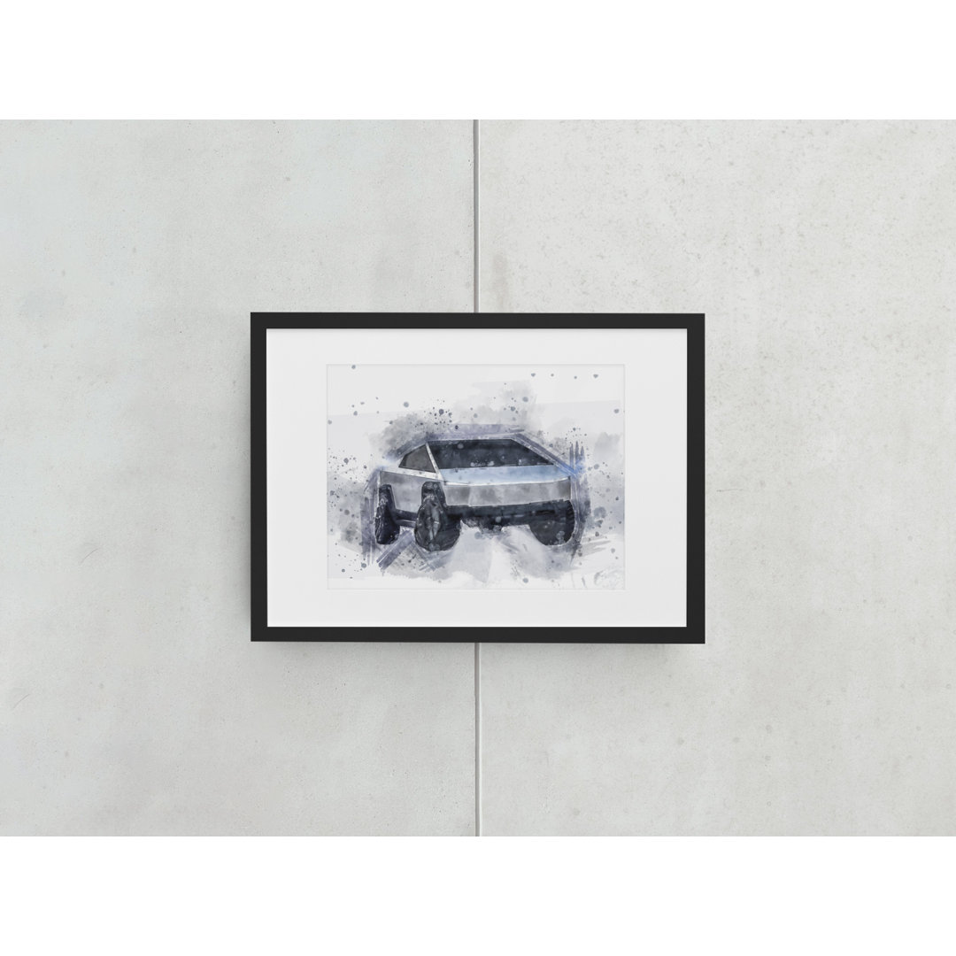 Truck - Single Picture Frame Painting on Wood