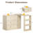 Extendable Makeup Vanity Desk With 6 Drawers-120142150