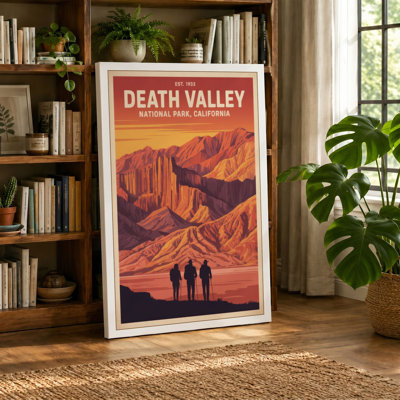 Death Valley Grandeur Vintage 1 Piece Wrapped Canvas Wall Art