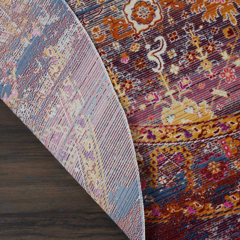 Lowndes Oriental Indoor Rug, Round 4'