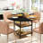 Manresa Round Dining Table for 4-6, Round Dining Table with Storage-905582464