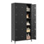Casiers en métal de 72 po h avec 15 portes verrouillables pour les besoins de rangement des employés et de la maison - Compartiments spacieux, portes, finition anticorrosion, assemblage rapide, casiers noirs ， 15 portes ， besoins des employés ， spacieux
