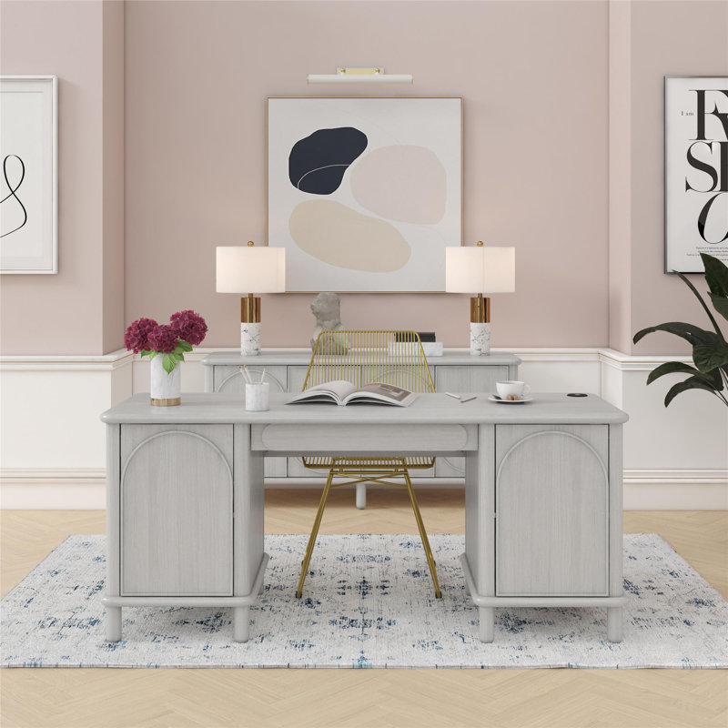 Bureau à double caisson Selena