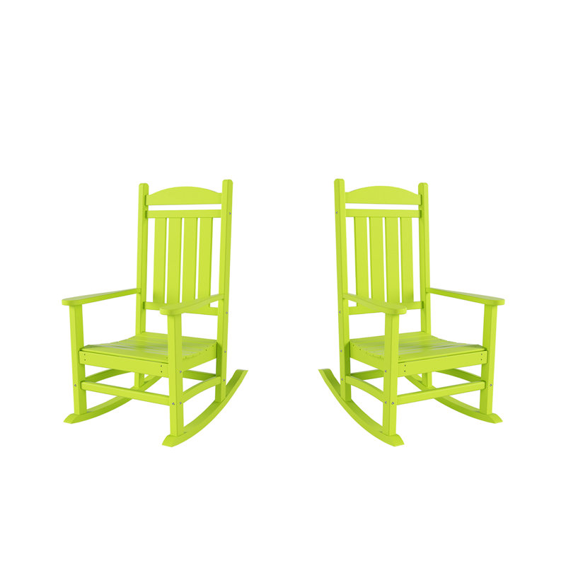 Chaise berçante d'extérieur en plastique Laguna, Lime