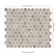 Myrtle Sands Round 11" X 13" Matte Porcelain Mosaic Floor And Wall Tile