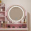 Ensemble coiffeuse avec tabouret et miroir Willodine-1320393834