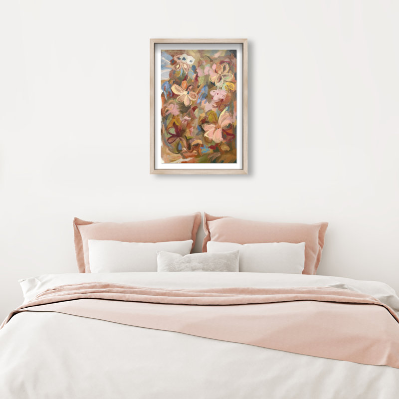 Moving Eden II Print by Oliver Gal, 31.5"H x 21.5"W, Natural Oak Shadowbox