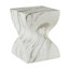 Tables de bout d'extérieur en ciment pour patio, table d'appoint de jardin en faux terrazzo, petite table d'appoint ronde moderne pour l'extérieur, tabouret de jardin en souche d'arbre pour l'intérieur et l'extérieur