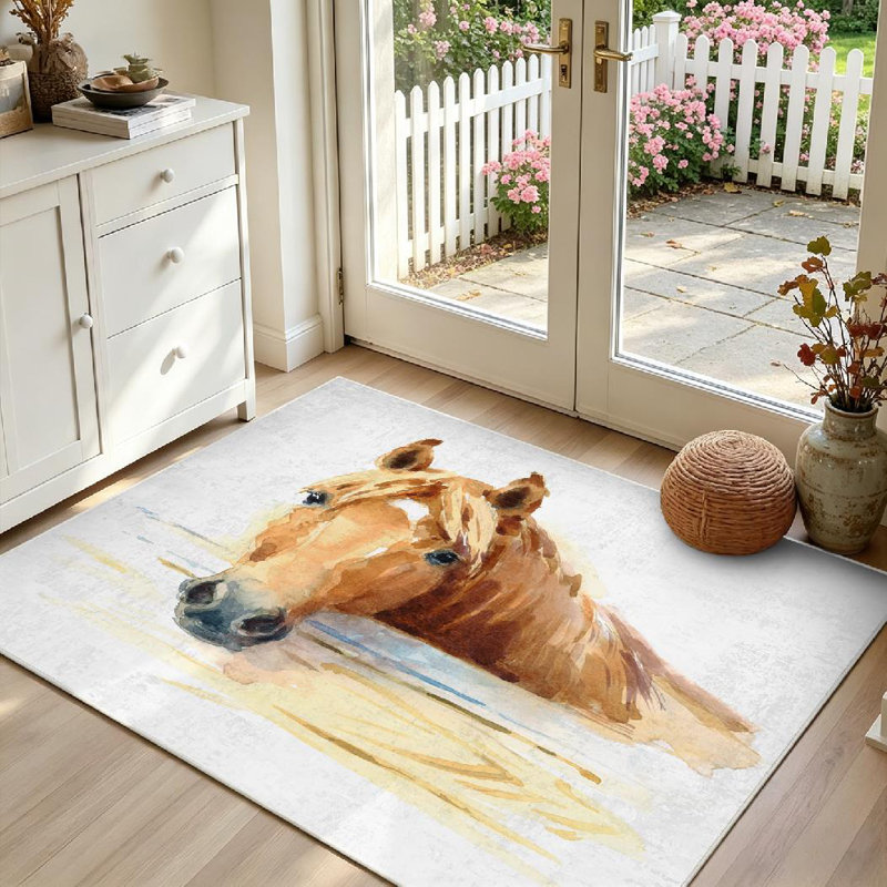 Magnifique tapis d'intérieur rouge et rouge, Rectangle 39" x 63"