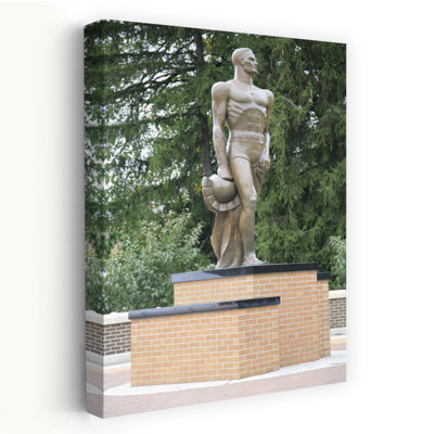 Sculpture Of Sparty, Michigan State University, East Lansing, Michigan, Usa Abstract Contemporary Architecture Landscape Wall Art