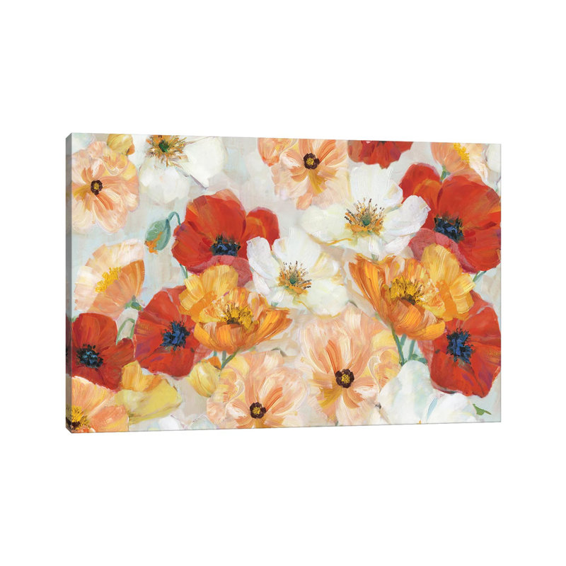 «Summer Spice» par Sally Swatland - reproduction d'art, Toile tendue, H 8 po x l 12 po x P 0,75 po, Pas de tapis
