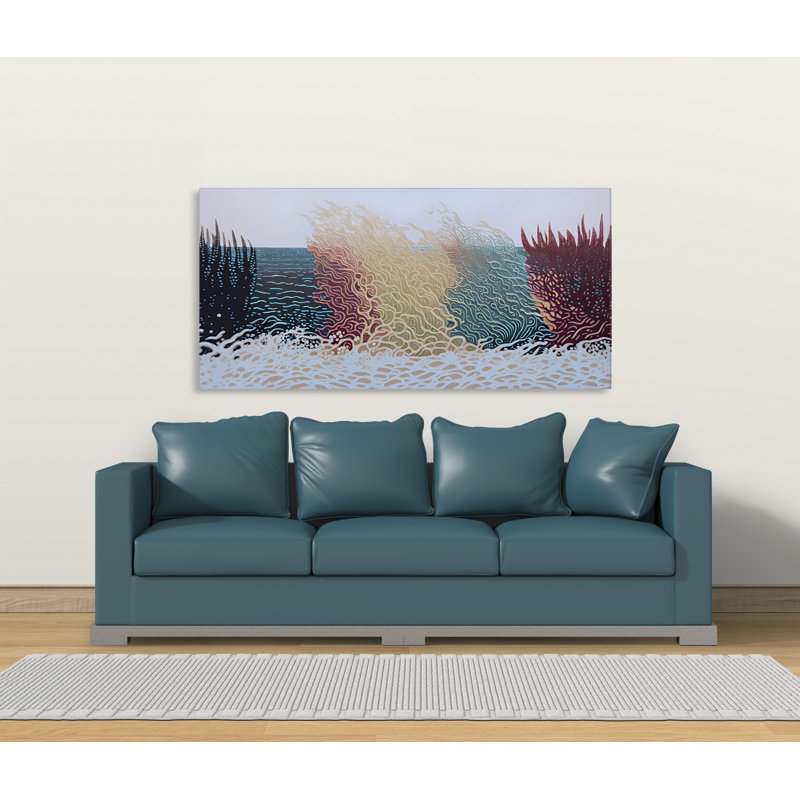 Modern Earth 234, 18" H x 36" W