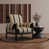 Vert / tissu beige
