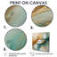 Golden Sunrise On Turquoise II - Abstract, reproduction d'art murale-1612070320-1612070332