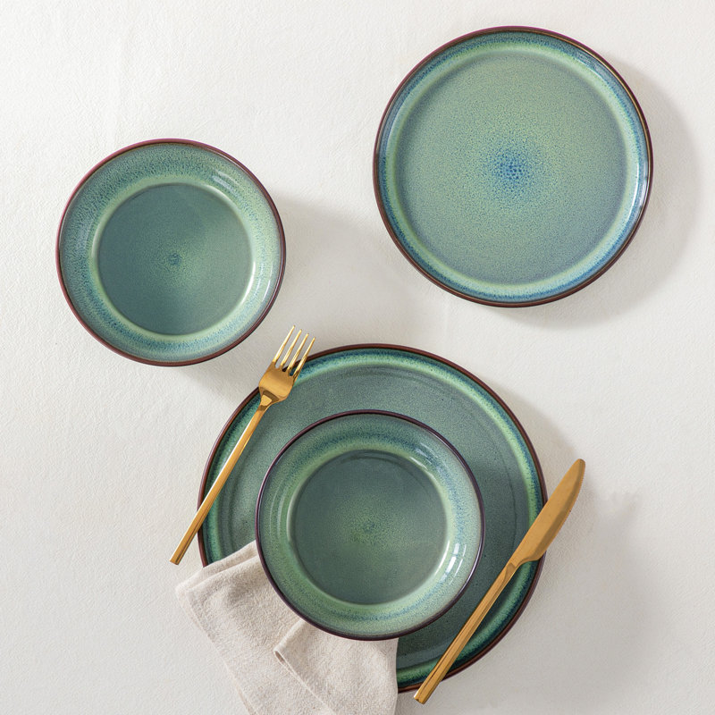 Dinnerware - Service for 4, Green