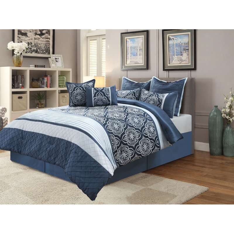 Eisley Floral Comforter, Queen Comforter + 7 Additional Pieces