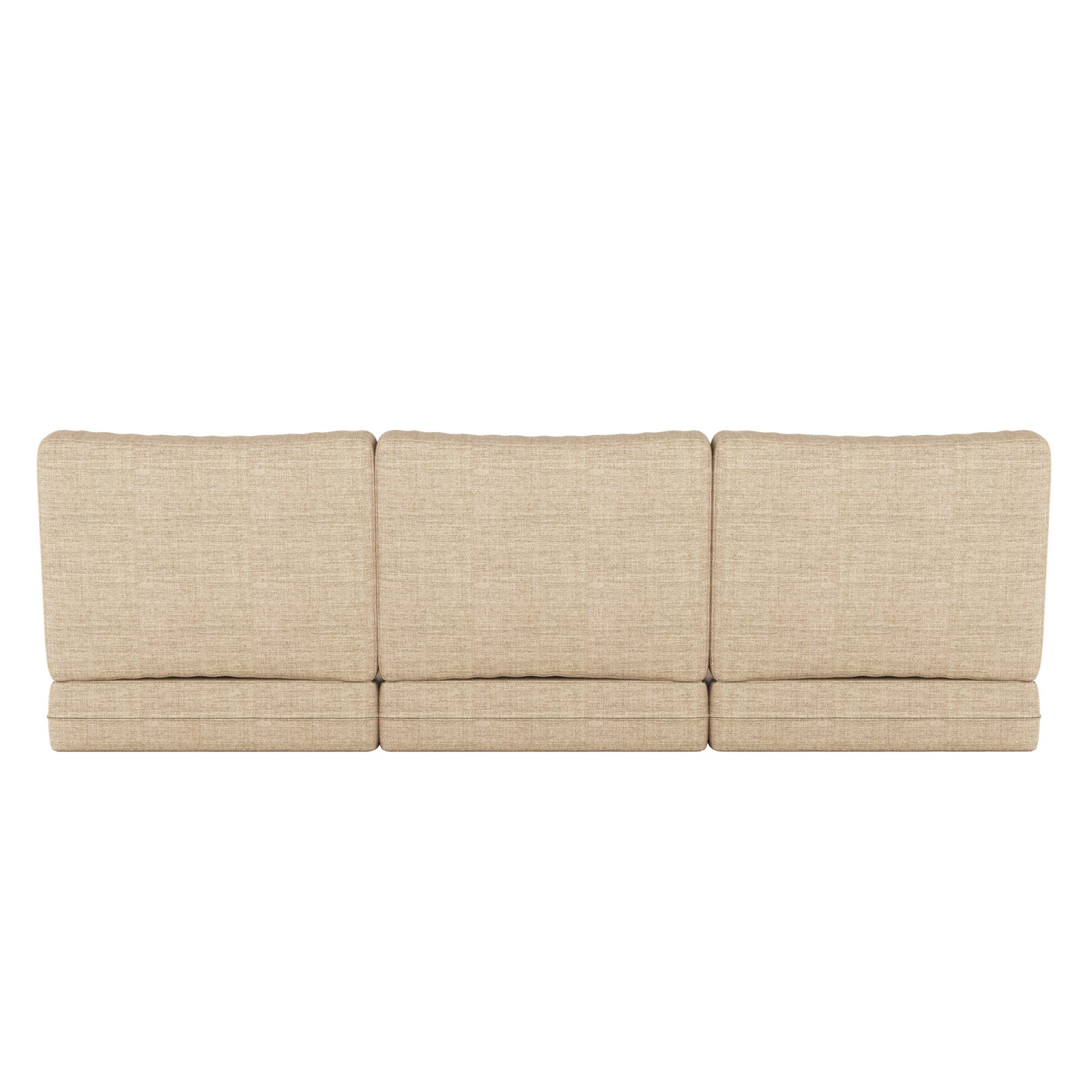 24" Sunbrella® Sofa Seat and Back Cushion, Cast Ash Sunbrella® Plainweave