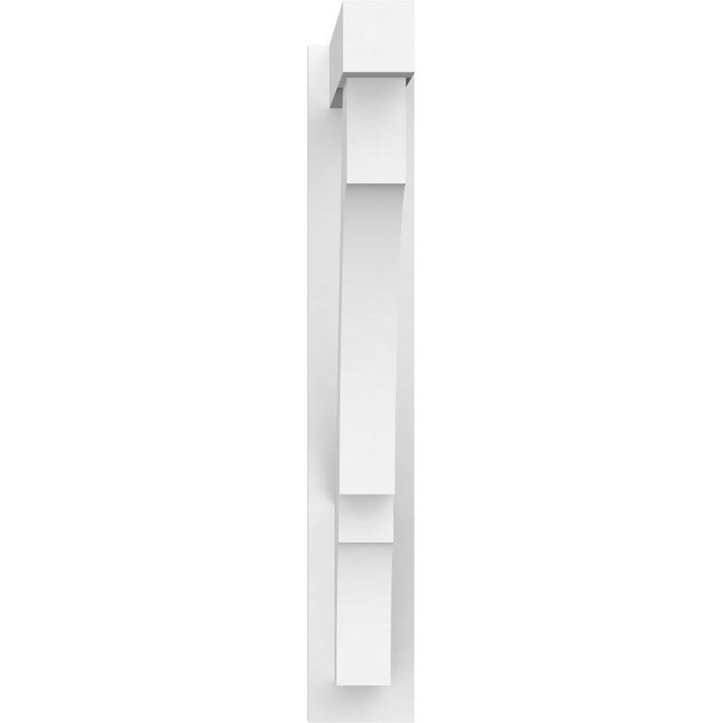 L 5 po x P 24 po x H 32 po Balboa Signature uréthane avec extrémités blocs, brun clair apprêté, H 32 po x l 5 po x P 24 po
