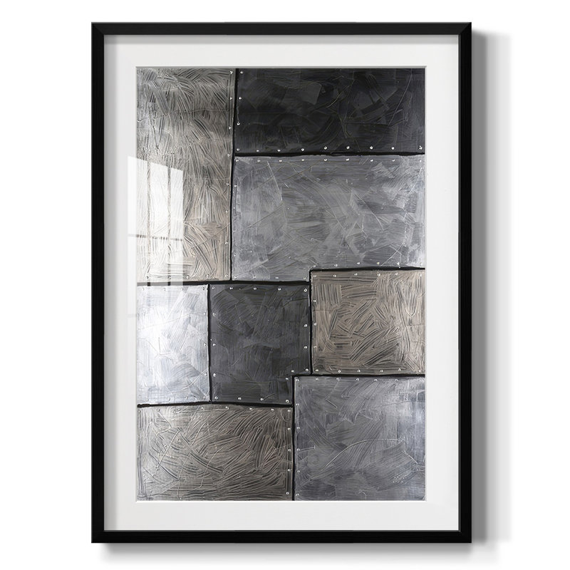 Plaques d'acier I - impression encadrée, Noir, H 28,5 po x l 20,5 po
