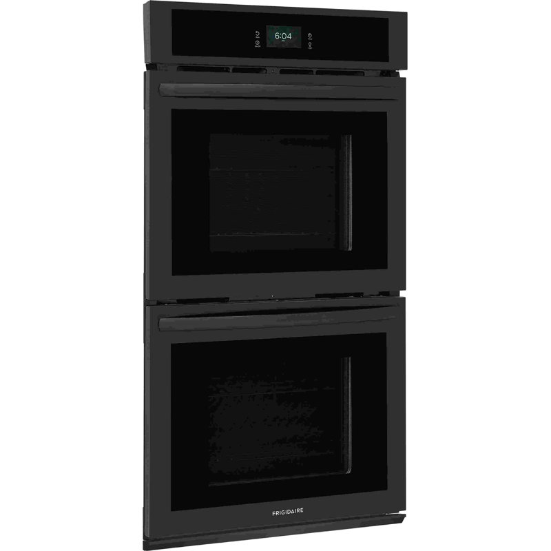 Frigidaire 27" 7.6 cu. ft Self-Cleaning Convection Double Wall Oven, Black