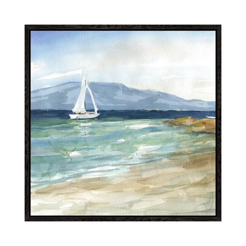 Come Sail Away by Carol Robinson - Print on Canvas, Black Framed, 93.98 cm H x 93.98 cm W