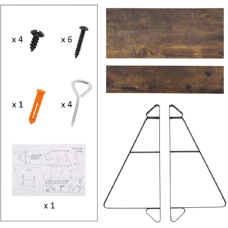 2 Piece Floating Shelf