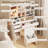 Kadraya Vanity Set with Adjustable LED Mirror, Charging Station & Storage Stool