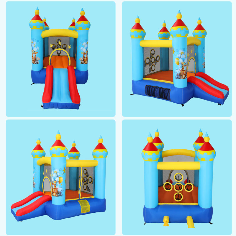 Colorful Inflatable Bouncy Castle with Slide and Games