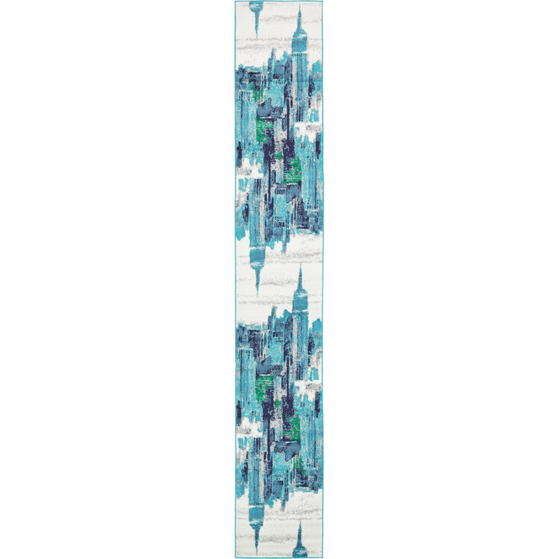 Sidney Abstract Indoor Rug, Runner 2' x 13'