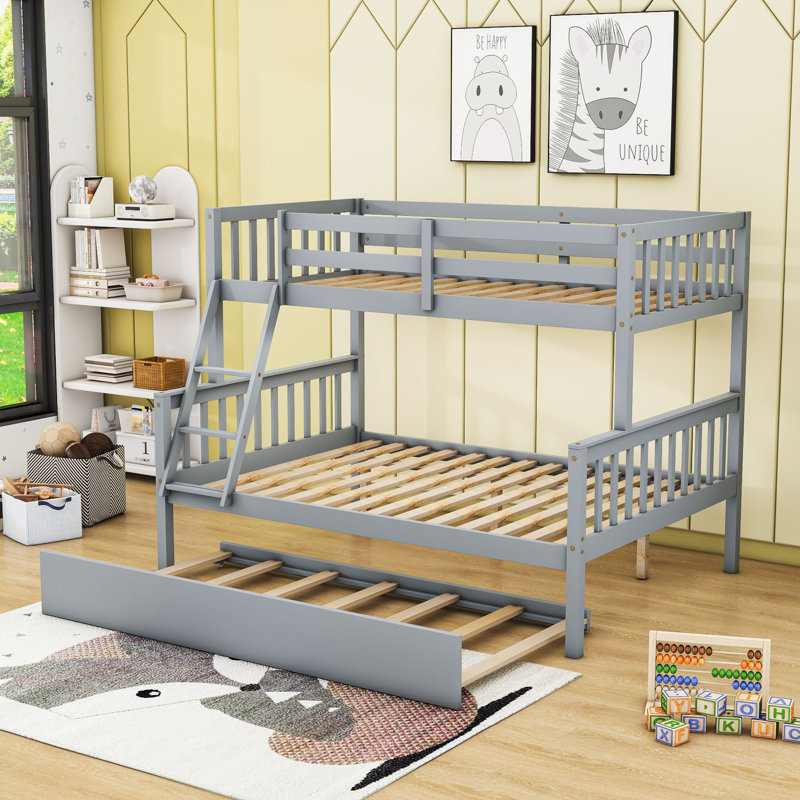 Lit superposé convertible Holzworth, Gris