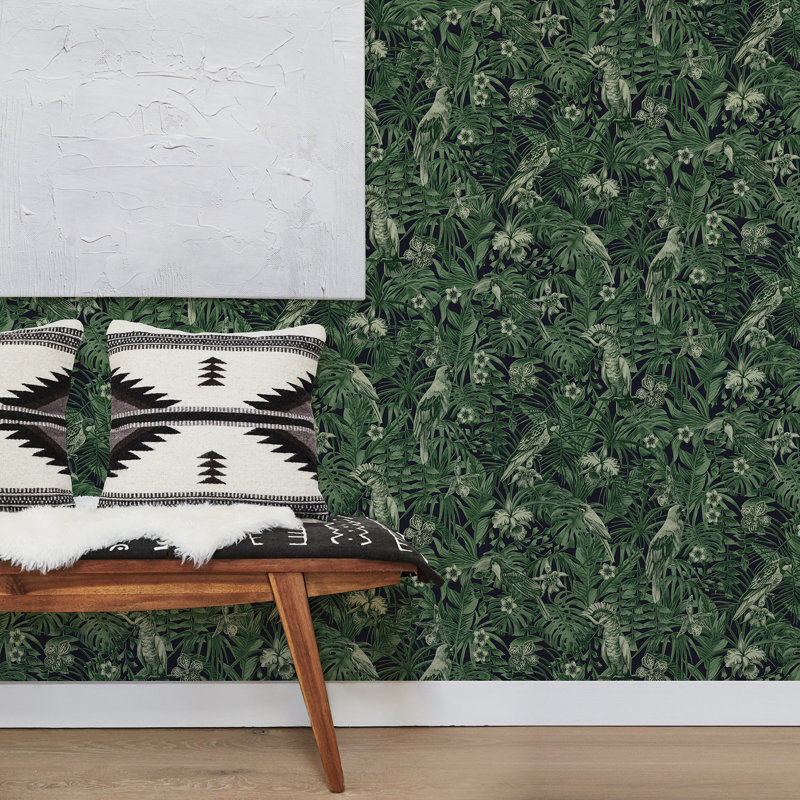 Floral Roll, Green