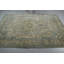 Tapis turc rétro tissé à la main avec un élégant motif floral beige pour la décoration intérieure