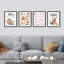 «Eggnog Gingerbread Seasonal Illustration», impression encadrée sur papier, 4 pièces-97770278-97770282