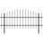 Aaliya Black Metal Yard/Privacy Fence with 2 Panel(s) Included