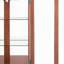 Vitrine lumineuse avec espace de rangement ouvert-1200554900
